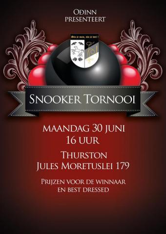 Poster Snooker tornooi